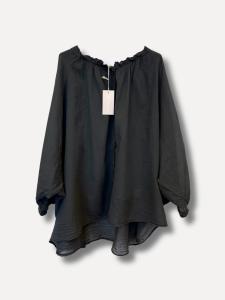 Blus Oversize, Mörkgrå Maria - Reunion Home