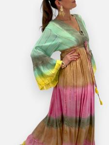 Klänning Randig, Rosa Nira - Gemini