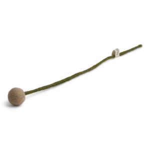 Beige blomma i tovad ull, liten (14522) - Én Gry & Sif