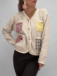 Kofta med dekorativa fickor, Beige Mette - Gemini       BERÄKNAD LEV: JAN/FEB