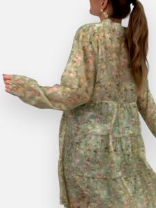 Klänning / Tunika, Grön småblommig, Belle - Gemini