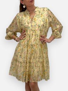 Klänning / Tunika, Gul småblommig, Belle - Gemini