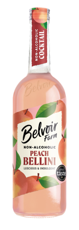 Bellini Mousserande Mocktail (750 ml) - Belvoir Farm