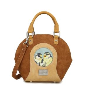 Best Friends Forever Handväska / Axelremsväska Cognac/beige - HI-DI-HI      LEV MARS