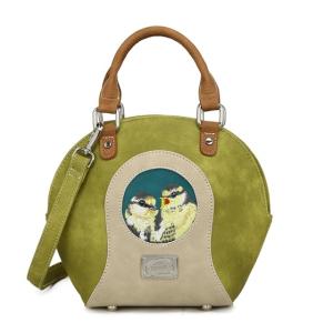 Best Friends Forever Handväska / Axelremsväska grön/beige - HI-DI-HI      LEV MARS
