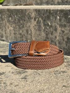 Elastiskt flätat bälte, Brunt, Betsy - Mix by Heart