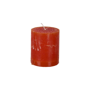 Blockljus Mörkorange Ø7xH7.5 cm, Cote Nord - Affari