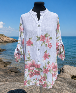 Blus, Blommig Vit / Rosa, Ellie - Mix by Heart