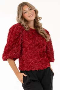 Blus Edith Raspberry Red - Capri Collection