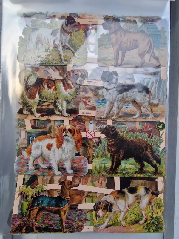 Bokmärken Hund / Katt / Häst (Häfte 4) - Bromma Kortförlag (8 bokmärken med hundar)