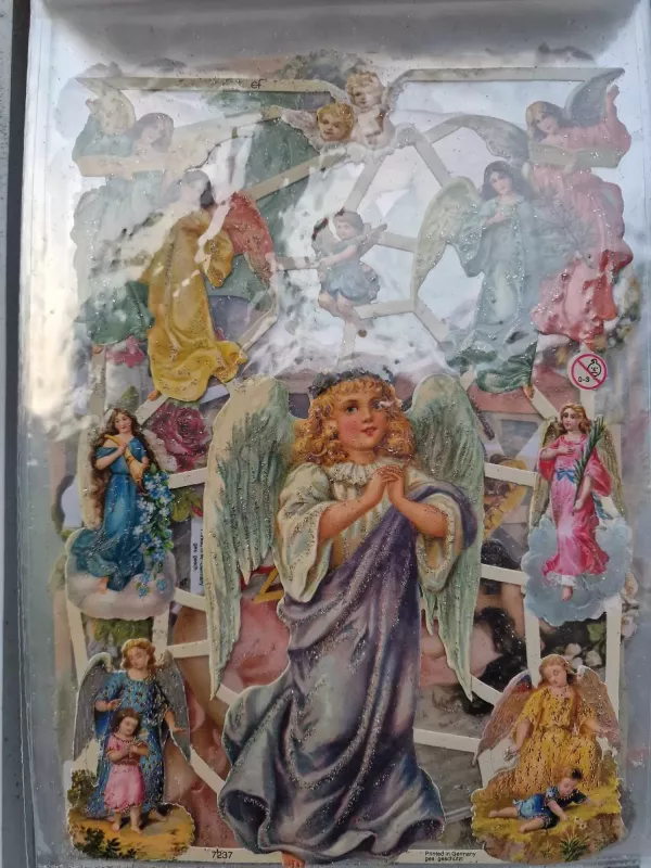 Bokmärken Änglar Glitter (Häfte 5) - Bromma Kortförlag (9 bokmärken med änglar)