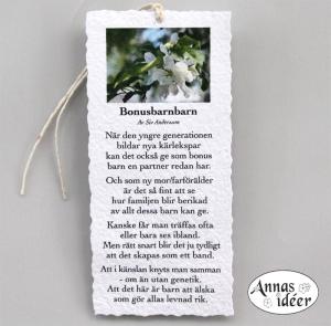 Diktkort - Bonusbarnbarn