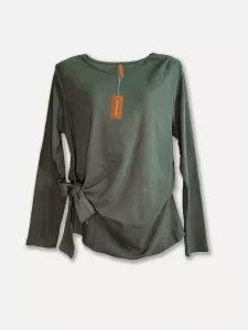 T-shirt med lång ärm och knyt, Forest Green, Boo - Reunion Home     BERÄKNAD LEV: SEP