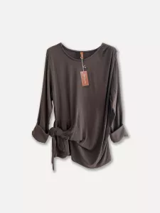 T-shirt med lång ärm och knyt, Espresso, Boo - Reunion Home     BERÄKNAD LEV: SEP
