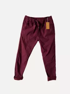 Byxa i stretch, Vinröd Box - Reunion Home