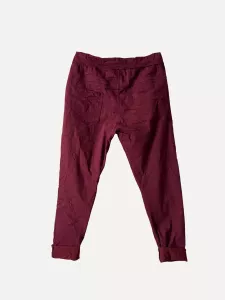 Byxa i stretch, Vinröd Box - Reunion Home