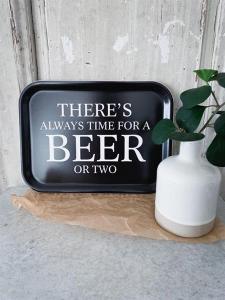 Bricka: There´s always time for a BEER or two - Mellow Design (rektangulär)