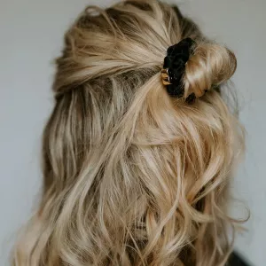 Scrunchie, Svart Silkes snodd - byEloise