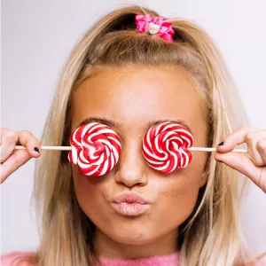 Scrunchie, Bubbelgumsrosa Silkes snodd - byEloise