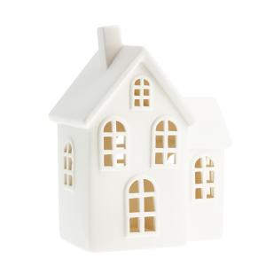 Byn nr 8 Vitt keramikhus, 20 cm - Storefactory
