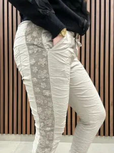 Byxa med spetsrevär, Beige, Susi - Gemini      2:A SORT.