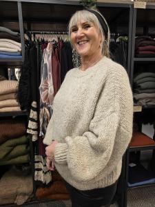 Tröja, Stickad Sand, Lottie - Soulful Fashion