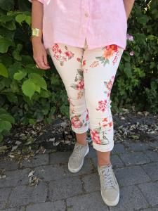 Magisk byxa, Blommig Orange / Cerise, Eva  - Gemini