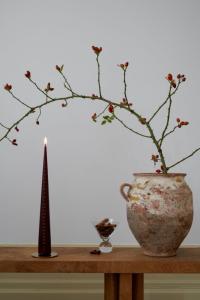 Kalenderljus Konljus, Vinrött, 37 cm - Ester & Erik