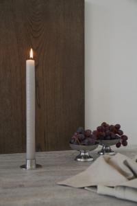 Kalenderljus Kronljus, Linnefärgat, 28 cm - Ester & Erik