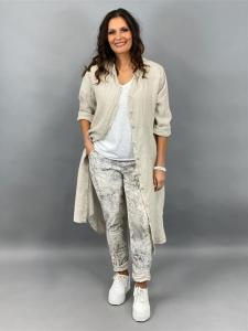 Linneskjorta lång, Beige Carina - Mix by Heart       BERÄKNAD LEV: APRIL