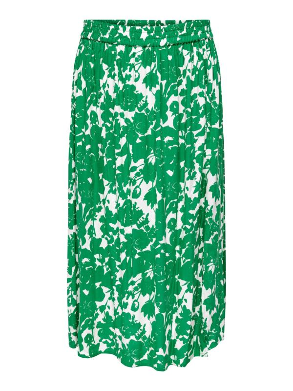 Lång mönstrad kjol, Grön (Gretha) - ONLY Carmakoma