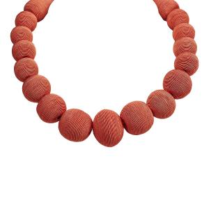 Halsband, Orange stora kulor, Esme - the moshi