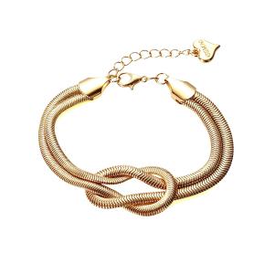 Armband, Guldfärgad knut - Gemini