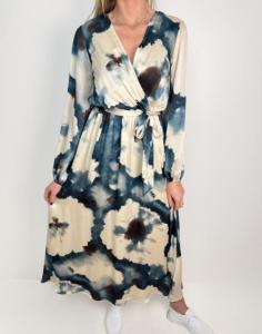 Klänning, Blå / Offwhite, Indira - Caramelle Fashion    BERÄKNAD LEV: MARS