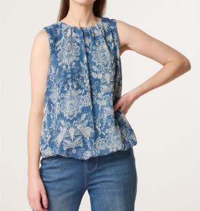 Topp Paisley Denim, Minna - Caramelle Fashion    BERÄKNAD LEV: MARS