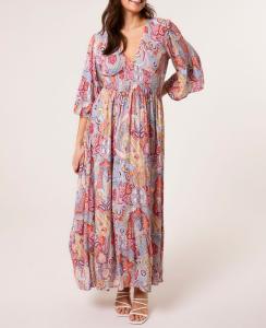 Maxiklänning Mönstrad, Mallorca - Caramelle Fashion    BERÄKNAD LEV: MARS