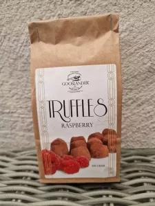 Chokladtryfflar Hallon, Brun påse, 100 g - Gooslander