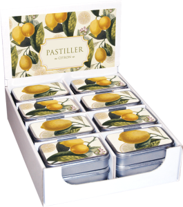 Pastiller i burk, Citron - Sköna Ting