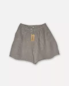 Linneshorts Taupe, Emla - Linen Attitude (Reunion)