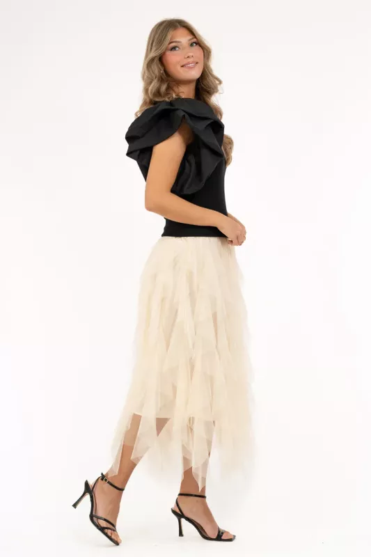 Tyllkjol Clara Champagne - Capri Collection (L)