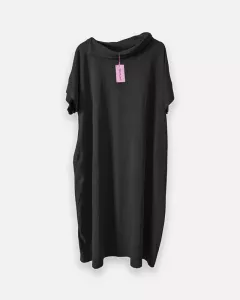 Klänning med sjalkrage, Svart, Audrey - Reunion