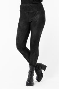Leggings / Pants, Svart Mocka-look, Colt - Capri Collection