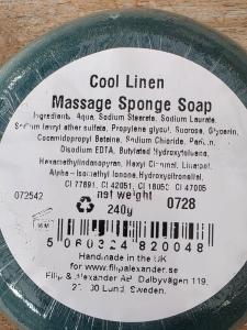 Massagetvål - Cool Linen (Aqua)