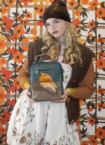 Crossbodyväska Kungsfiskare, Grön/Brun - HI-DI-HI     LEV JAN