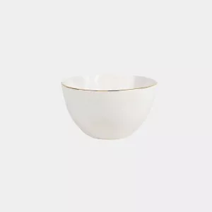 Skål, Vit med guldkant, Billie -  Olsson & Jensen