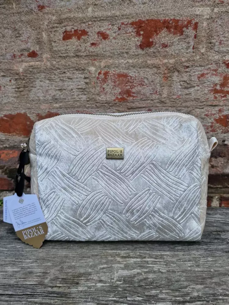 Crissa Velvet Light Shimmer, Necessär i sammet - Medium (Pipol)