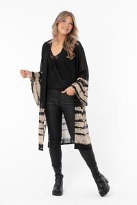 Kaftan Svart /Taupe (Danielle) - Capri Collection