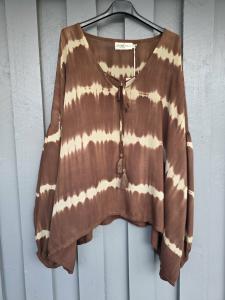 Blus Moana, Tie Dye Brun / Beige - Coconut Milk