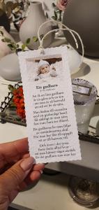 Diktkort - Ett gudbarn