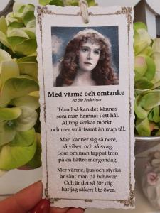 Diktkort - Med värme och omtanke